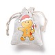 Рождественские мешочки для хранения хлопчатобумажной ткани ABAG-M004-02G-3