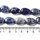 Fili di perle di diaspro macchia blu naturale G-L242-33-5