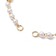 Fabricación de pulseras con cadenas de cuentas de perlas de imitación de plástico ccb hechas a mano AJEW-JB01150-25-2