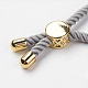 Création de bracelets à cordon torsadé en nylon MAK-K007-G-4