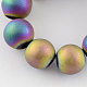 Chapelets de perles en hématite synthétique sans magnétiques G-Q933-4mm-01-2