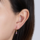 Real 18K Gold Plated 925 Sterling Silver Dangle Hoop Earrings for Women SY2365-9-2