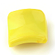 不透明なアクリルビーズ  正方形  ツイスト  ミックスカラー  18x18x3.5mm  穴：1.5mm  約600個/486g SACR-Q146-M-2