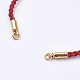 Плетеный браслет из хлопкового шнура MAK-I006-22G-2