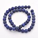 Lapis lazuli naturelles perles rondes brins X-G-D660-8mm-2