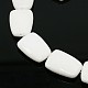 Dyed Natural White Jade Bead Strands G-N0022-08-1