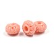 Carved Rondelle Dyed Synthetical Coral Beads CORA-P001-36F-1