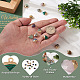 Fashewelry 16pcs 8 estilos encantos de piedras preciosas naturales y sintéticas G-FW0001-34-5