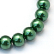 Backen gemalt pearlized Glasperlen runden Perle Stränge HY-Q003-6mm-71-2