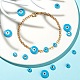 12pcs 3 perles synthétiques turquoises de style G-LS0001-72-6