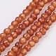Chapelets de perles de grenat naturel G-F568-142-3mm-1