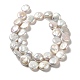 Fili di perle di keshi di perle barocche naturali PEAR-E016-008-2