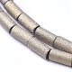 Electroplated Frosted Glass Bead Strands EGLA-G071-E-4