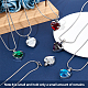 CREATCABIN December Glass Urn Pendant Necklace DIY Making Kit DIY-CN0001-82G-4
