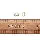 鉄のクイックリンクコネクター  チェーンパーツ  ナンバー3形の留め金  ゴールドカラー  7.5~8x4x1~2mm IFIN-TA0001-06G-7