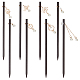 Pandahall elite 8pcs 8 bâtons de cheveux en bois de style OHAR-PH0001-27-1