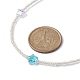 Étoile de verre et collier de perles de graines NJEW-JN04364-4