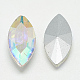 Cabujones de cristal con rhinestone RGLA-T083-13x27mm-05-2