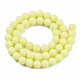 Synthetic Luminous Stone Round Beads Strands G-T136-01A-07-2