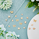 SUPERFINDINGS 50Pcs 5 Styles Real 14K Gold Plate Brass Charms Pendants Flower Clover Charms Butterfly Jewelry Pendants for Jewelry Making and Craft，Hole：0.8~1.2mm KK-FH0004-69-5