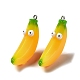 Colgantes de frutas de resina opaca de dibujos animados CRES-B018-01-1