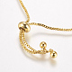 Brass Chain Bracelet Making X-MAK-P007-03-03G-3