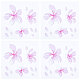 Gorgecraft 4 hojas de pegatinas y calcomanías para coche de flor de cerezo DIY-WH0366-46-1