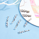 DICOSMETIC 10Pcs Watch Band Clasp Fold Over Extension Clasp Platinum Watch Extension Cubic Zirconia Watch Clasp Rhinestone Clasps for Watch Brass Watch Clasp for Bracelet Making Jewelry Extender KK-DC0001-62-5