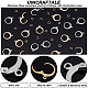 UNICRAFTALE 80Pcs 2 Colors Leverback Earring Hooks 304 Stainless Steel French Earring Hooks 14.5mm Round Lever Back Earring French Hook Ear Wire with 100Pcs Open Jump Rings for Women Earring Making STAS-UN0038-39-5