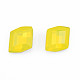 K9ガラスラインストーンカボション  尖ったバック＆バックメッキ  多面カット  平行四辺形  黄水晶  12x10.5x5.5mm MRMJ-N029-25-01-5