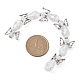 Angel Fairy Shape Electroplate Transparent Glass Beads Strands AJEW-JB01181-03-3