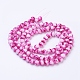 Chapelets de perles en verre peint X-GLAA-R139-8mm-05-3