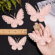 Creatcabin 3sets 3d papillon pvc miroirs stickers muraux DIY-CN0001-86A-3