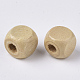 Perles de bois naturel non teintes YTB027-01-LF-2