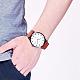 Alloy PU Leather Quartz Wristwatches WACH-F023-B03-5