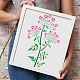 FINGERINSPIRE Wild Parsley Stencil for Painting 8.3x11.7inch Reusable Wild Fennel Drawing Template Plastic PET Parsley Flowers Leaves Painting Stencil Plant Theme Template for Home Decoration DIY-WH0396-658-4