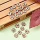 Messing Strass Zwischen perlen&nbsp;RB-A014-L8mm-01RG-NF-4