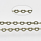 3.28 Feet Soldered Brass Heart Chains X-CHC-T008-03AB-1