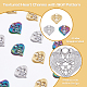 DICOSMETIC 18Pcs 3 Colors Heart Charms Hollow Heart with Wolf and Trinity Knot Charms Golden and Rainbow Color 3D Heart Infinity Charms Stainless Steel Pendants for Jewelry Making STAS-DC0013-52-4