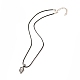 Rack Plating Alloy Heart Pendant Necklaces Sets NJEW-B081-09-3