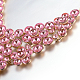 Fashion Women Jewelry Zinc Alloy Glass Rhinestone Bib Statement Choker Collar Necklaces NJEW-BB15116-C-2