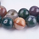 Chapelets de perles en agate indienne naturelle X-G-L083-8mm-15-3