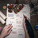 塩ビプラスチックスタンプ  DIYスクラップブッキング用  装飾的なフォトアルバム  カード作り  スタンプシート  フィルムフレーム  スタンプ模様  16x11x0.3cm DIY-WH0167-57-0036-2