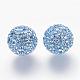 Half Drilled Czech Crystal Rhinestone Pave Disco Ball Beads RB-A059-H12mm-PP9-211-2