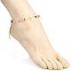 Pandahall elite 10 pz set di cavigliere con perline con pietre preziose miste naturali AJEW-PH0004-76-5