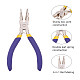 BENECREAT 2 Packs 6 in 1 Bail Making Pliers Wire Looping Forming Pliers with Non-slip Comfort Grip Handle for 3mm to 10mm Loops and Jump Rings PT-BC0002-17B-3