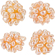 Benecreat 4 Uds perlas naturales de agua dulce artesanales PEAR-BC0001-04-1
