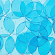 Olycraft 30 Uds. Azulejos de mosaico de vidrio redondos de 2.5cm DIY-OC0009-40F-1