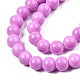 Baking Painted Glass Round Bead Strands DGLA-Q020-8mm-11-3