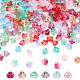 SUNNYCLUE 1 Box 240Pcs Flower Glass Beads Floral Beads Spring Electroplate Glass Trumpet Flower Bead Mini Transparent Loose Spacer Beads for Jewelry Making DIY Craft Bracelet Necklace Earrings EGLA-SC0001-11-1
